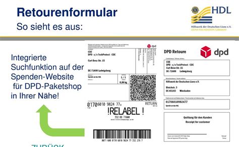 dpd retourenschein kaufen.